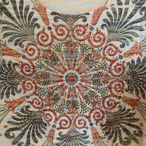 One World Live and Let Live Burn Out Bling Tee - Picture 3 of 9